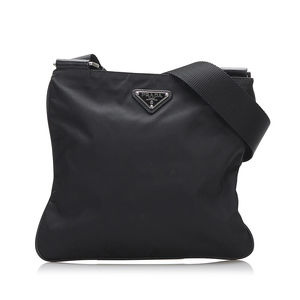 PRADA Tessuto Crossbody Bag Black